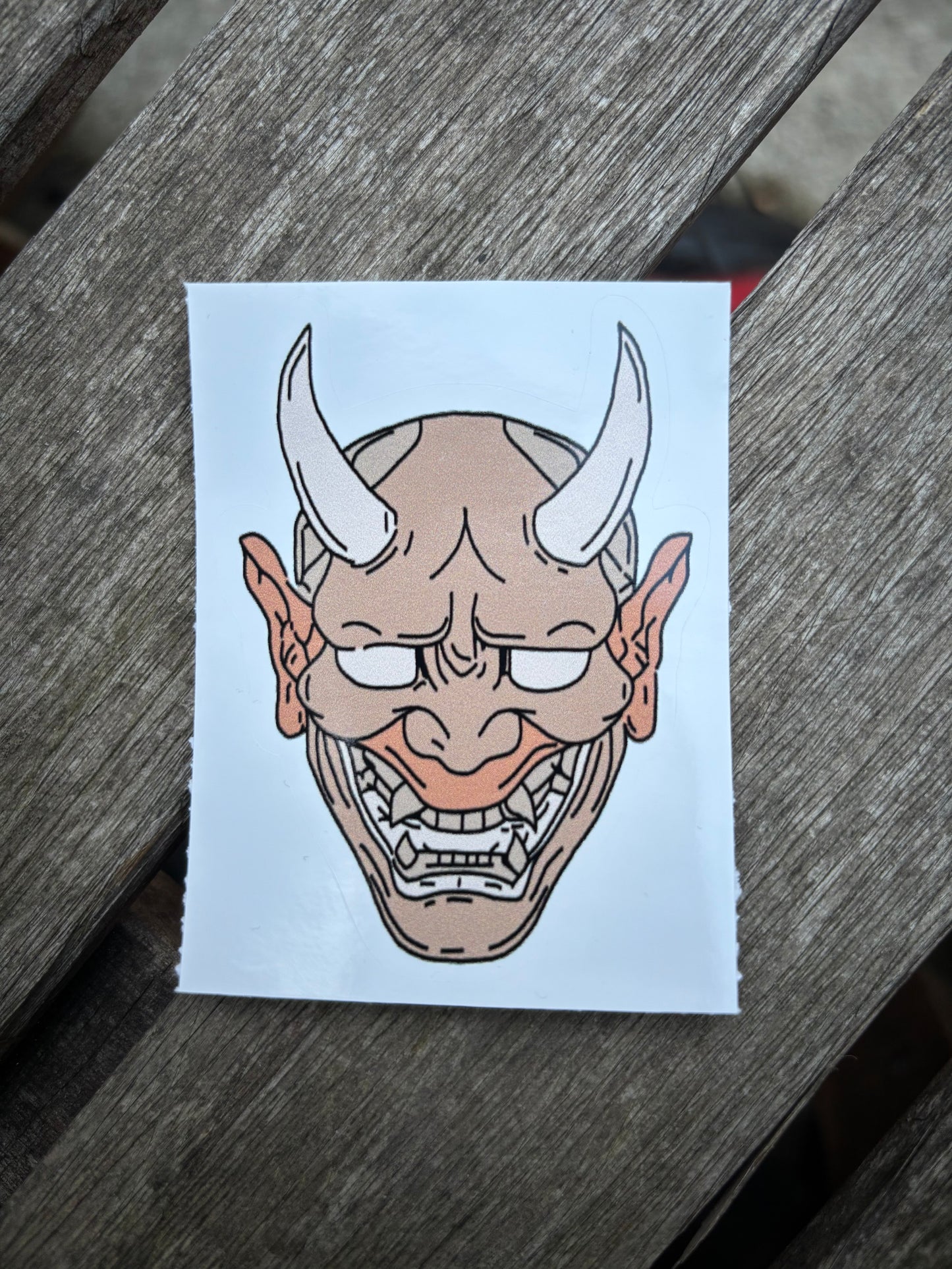 Mask sticker